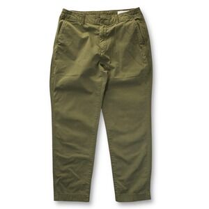 GAP‎ Downtown Khaki Pants Army Jacket Green Women's 10 Relaxed Fit